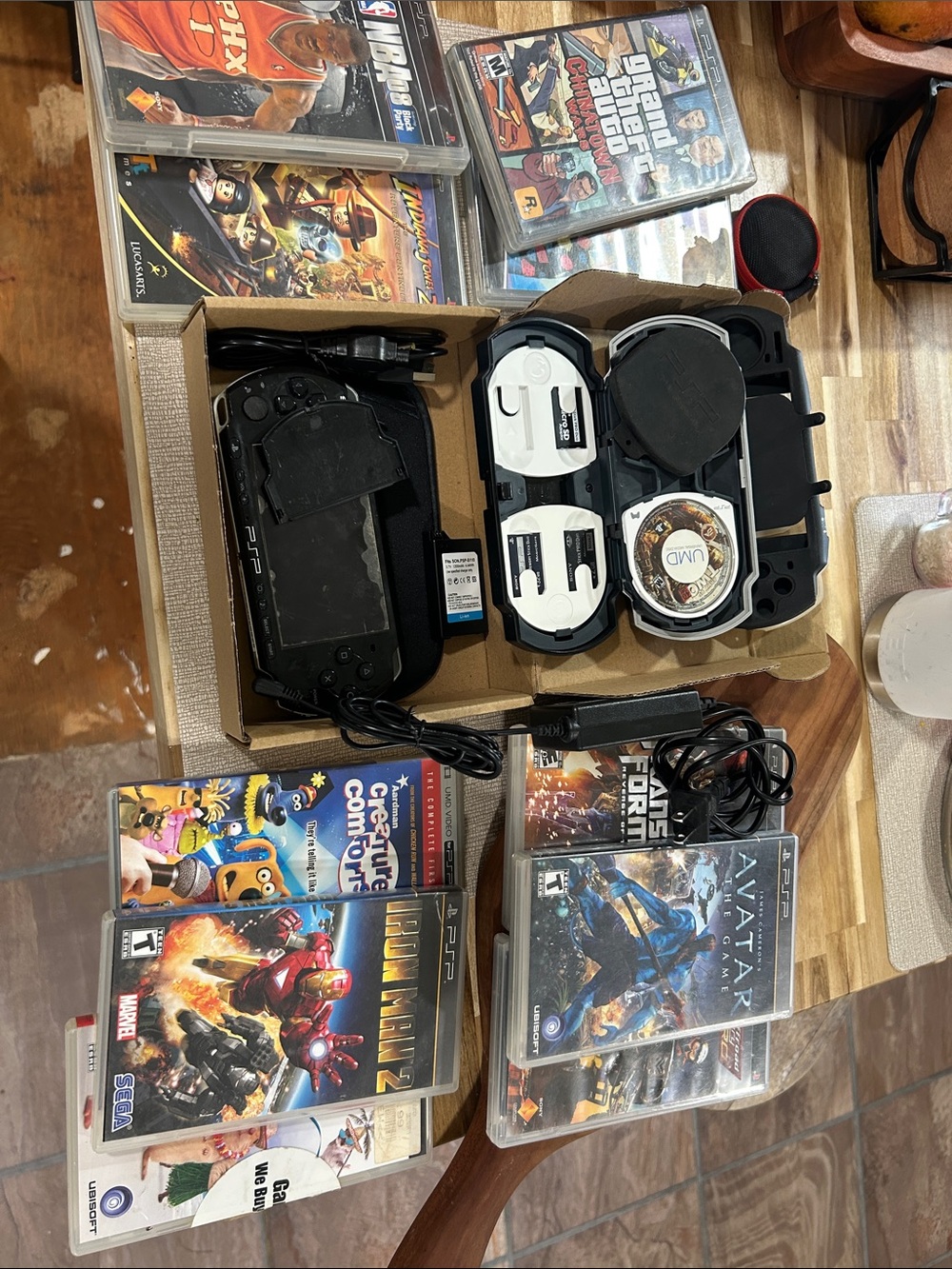 Sony PSP Portable Gaming System Bundle - Black and White Accessories